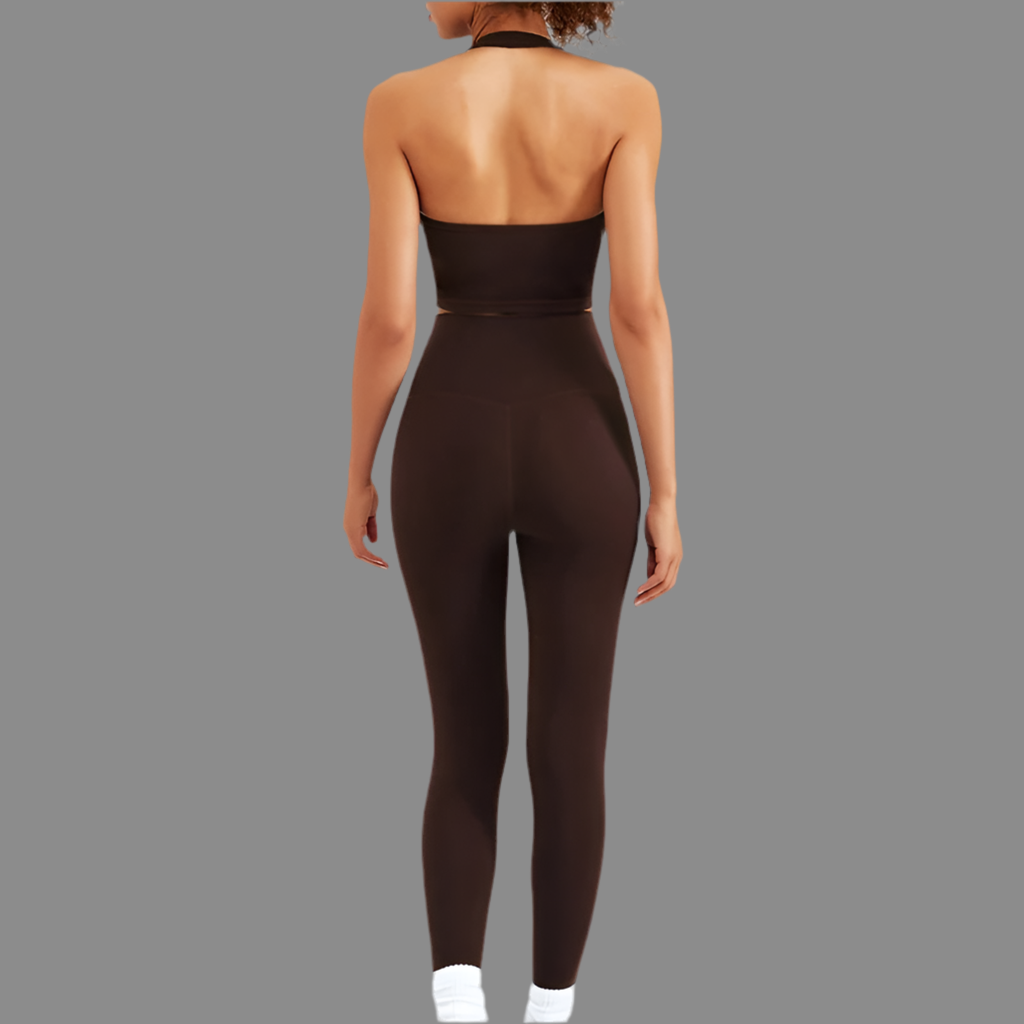 Zipper Long Sleeve Yoga Set