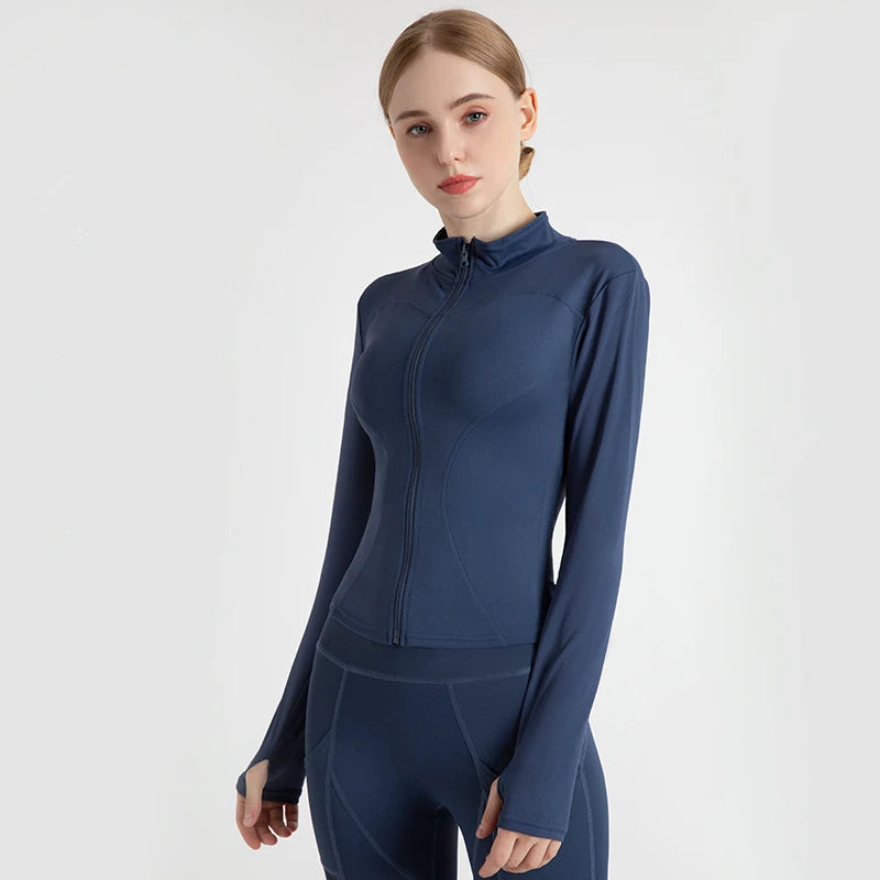 Women Sport Zipper Yoga Jacket