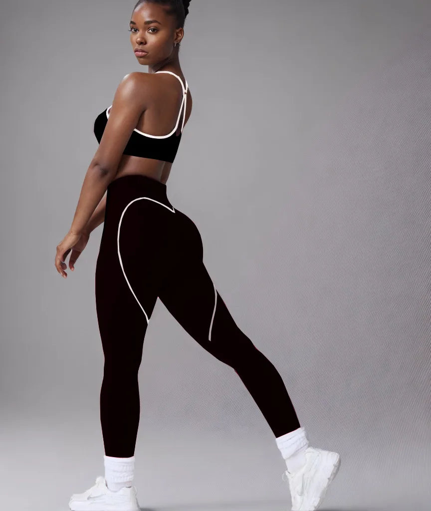 Seamless High Elasticity Yoga Bra Pants Set
