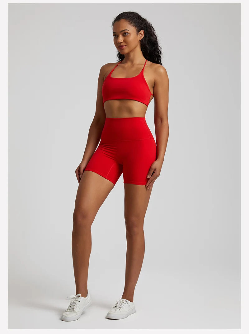 High Stretch Backless Sport Bra Suits Yoga Set