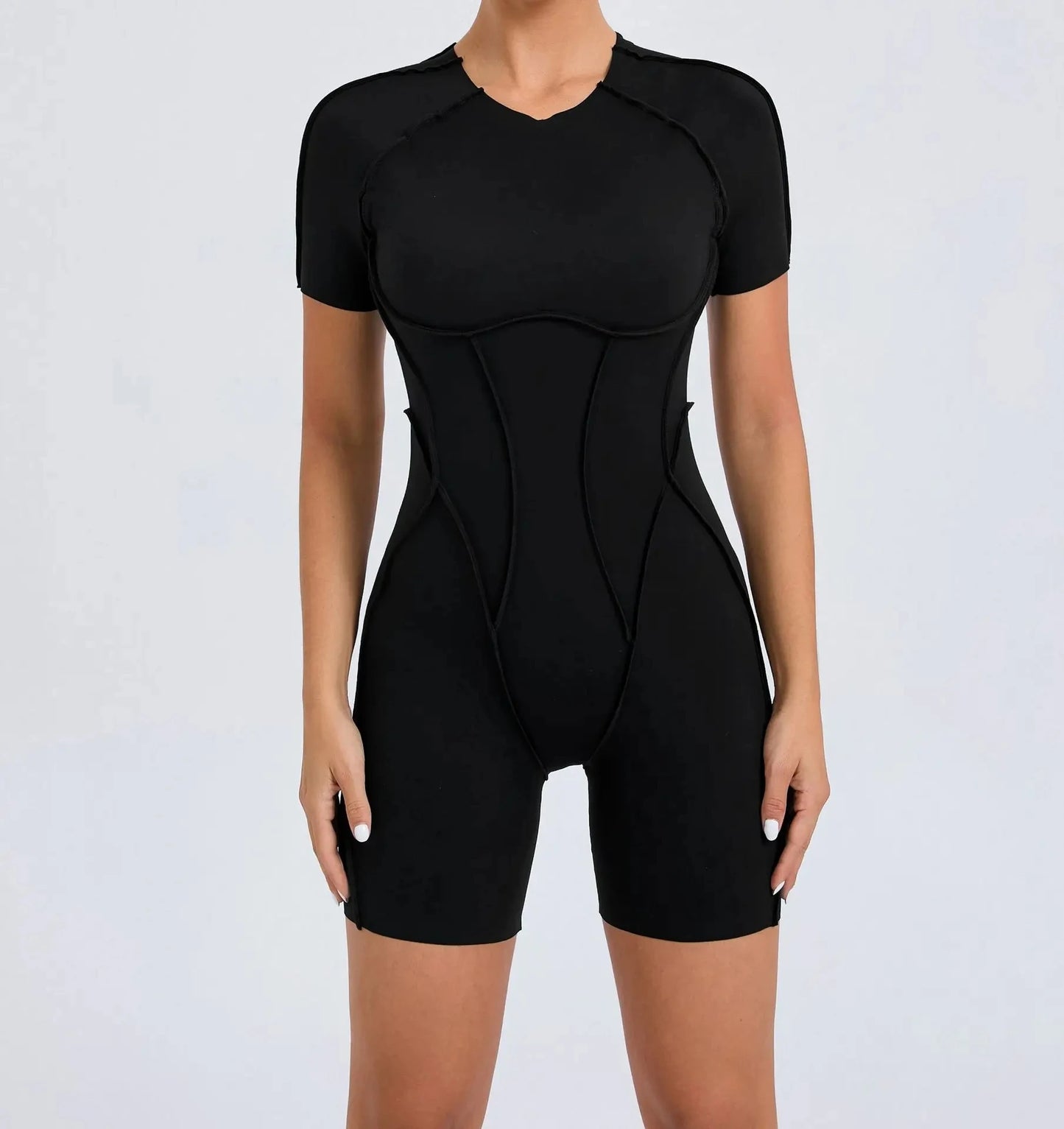 Athletic Wear Padding One-Piece Women Gym Jumpsuit
