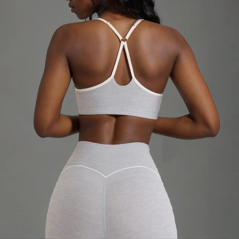 Seamless High Elasticity Yoga Bra Pants Set