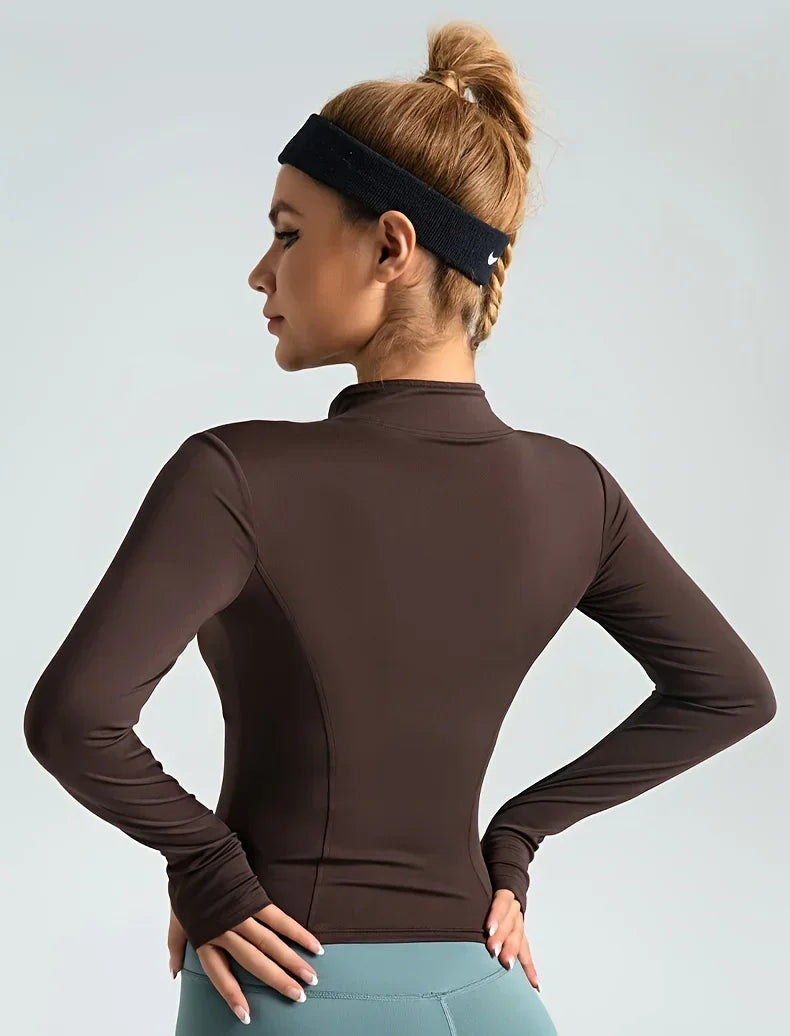 Seamless High Waisted Moisture Wicking Workout Top