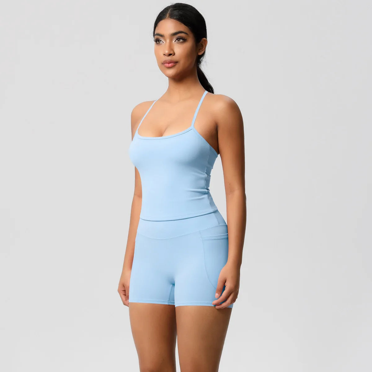 Quick Drying Brushed Sling Yoga Shorts