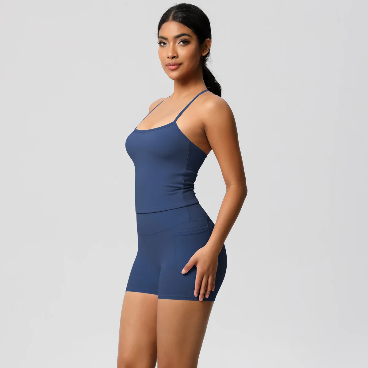 Quick Drying Brushed Sling Yoga Shorts