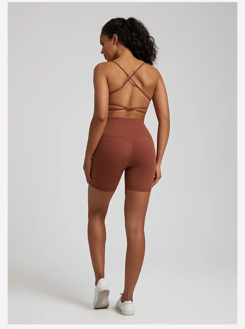 High Stretch Backless Sport Bra Suits Yoga Set