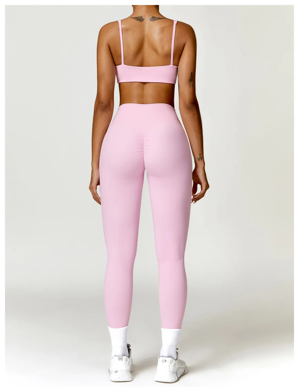 Long Sleeve Crop Top & High-Waist Leggings