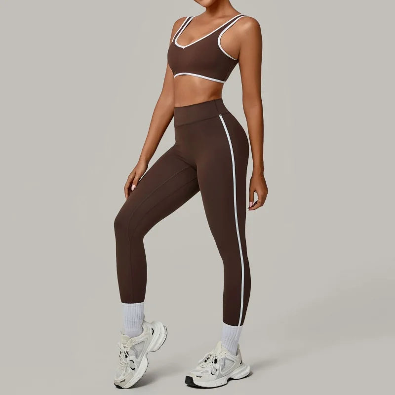 High-Waisted Butt-Lifting Women's Seamless Yoga Set