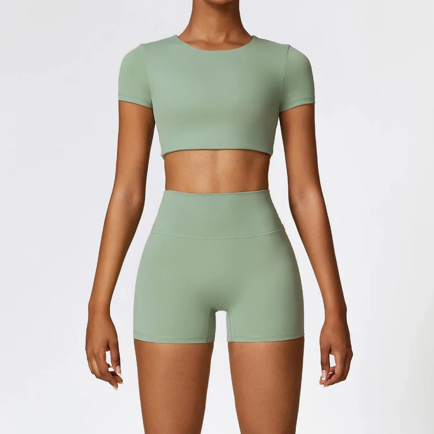 High Waist Seamless Gym Set