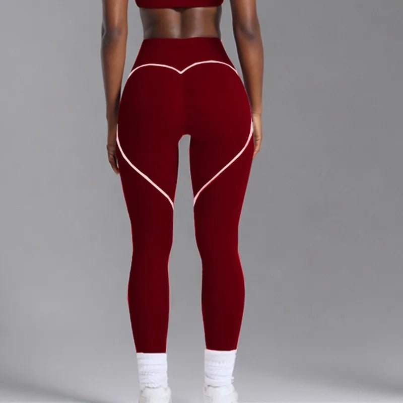 Seamless High Elasticity Yoga Bra Pants Set