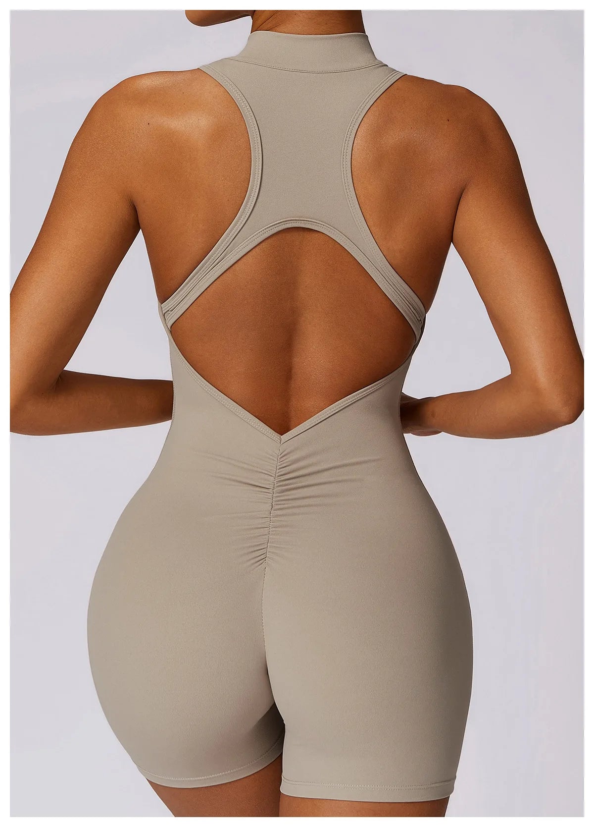 Scrunch Sporty Short Jumpsuit with Bar Suit