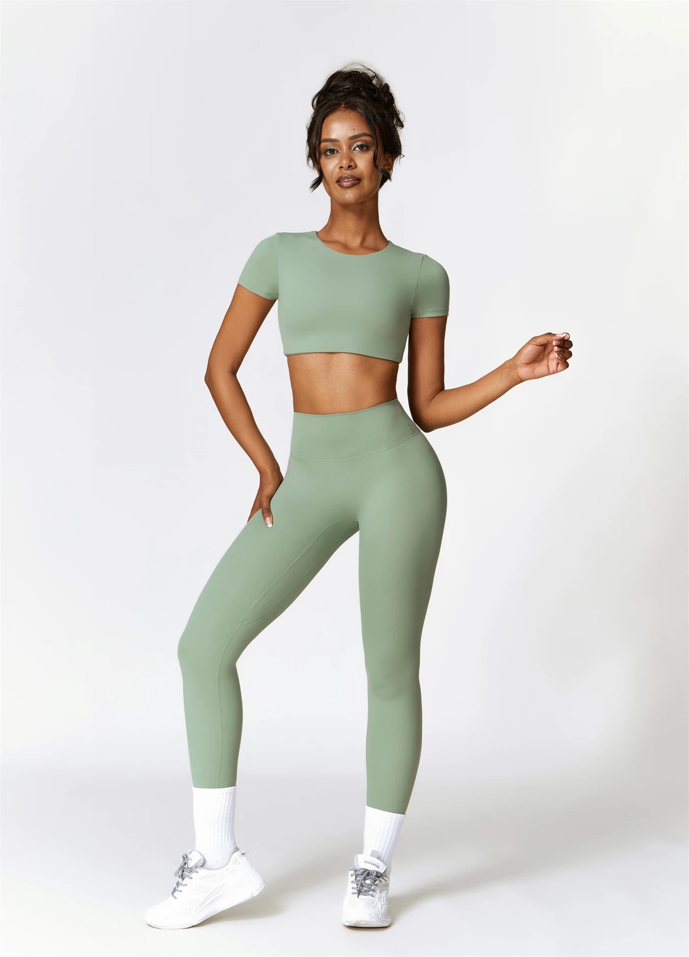 High Waist Seamless Gym Set