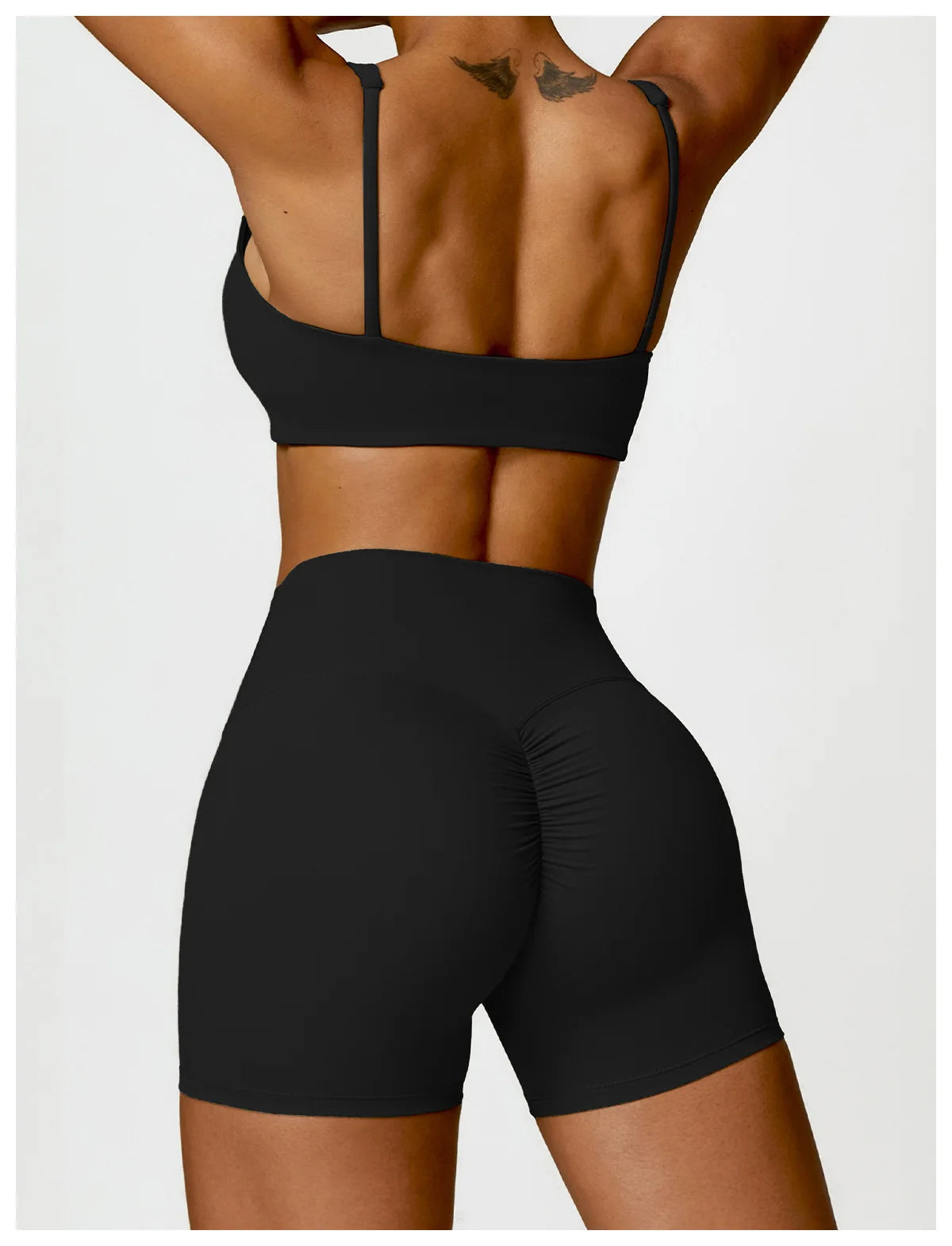 Long Sleeve Crop Top & High-Waist Leggings