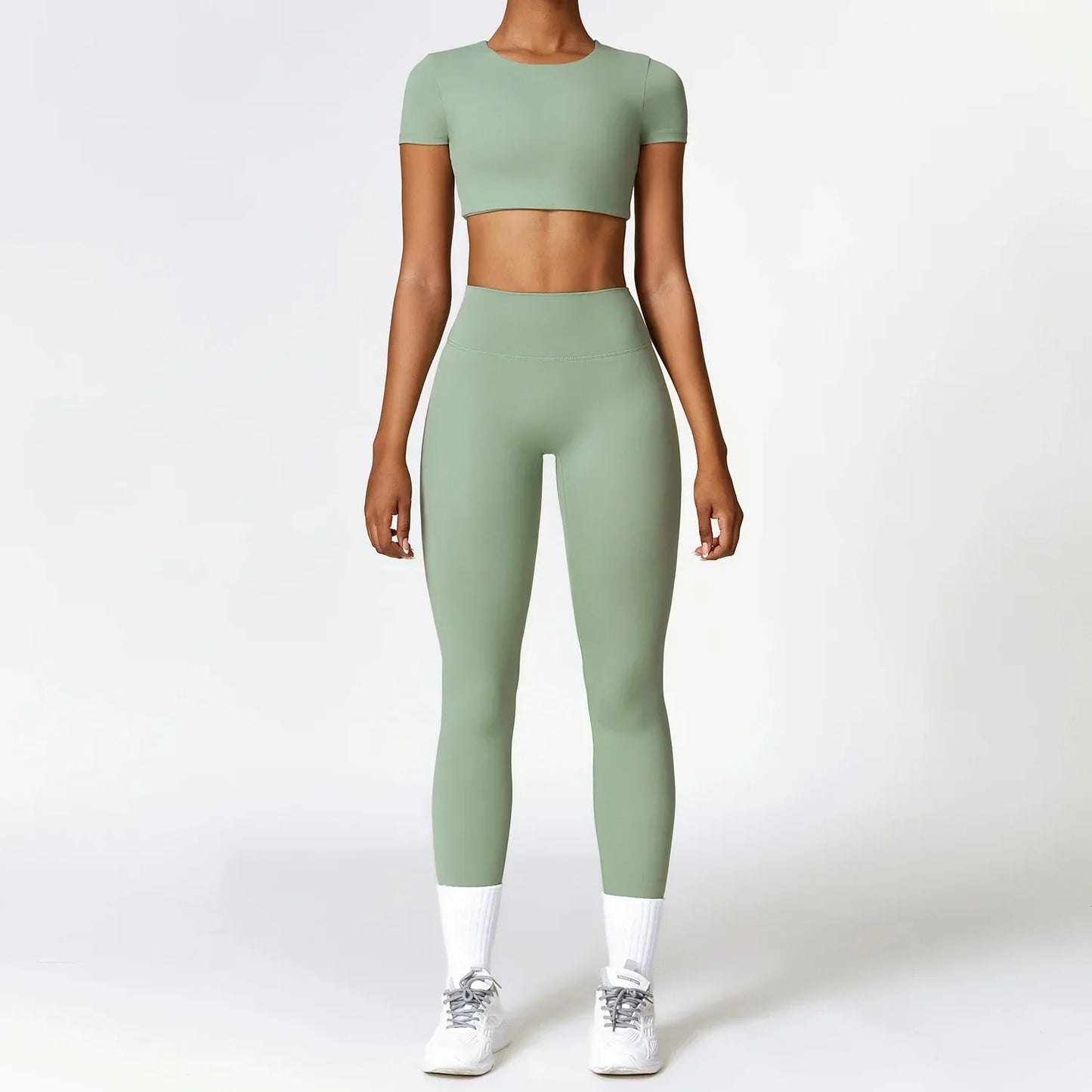 High Waist Seamless Gym Set
