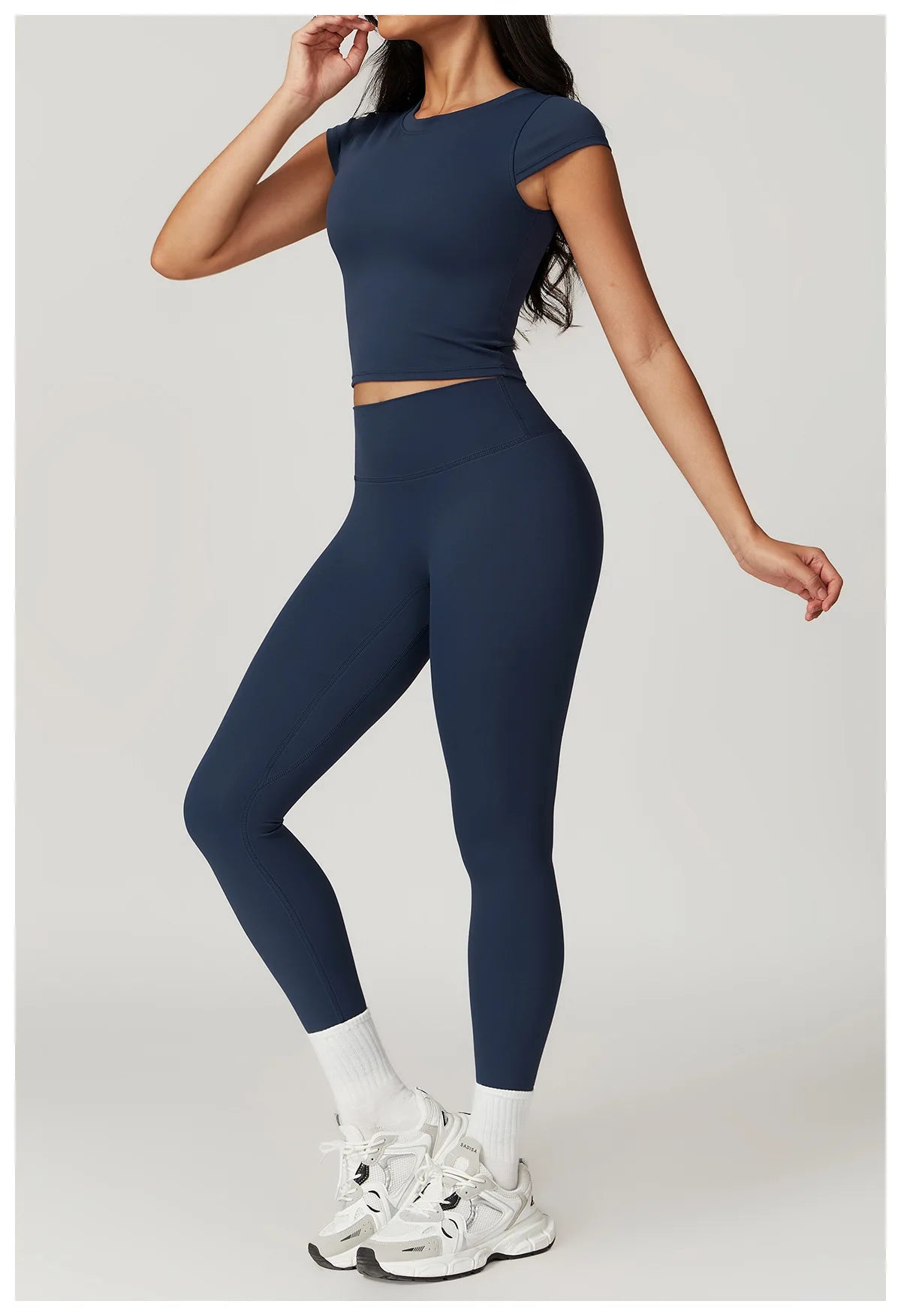 Short Sleeve Female Yoga Short Skirt Tracksuit