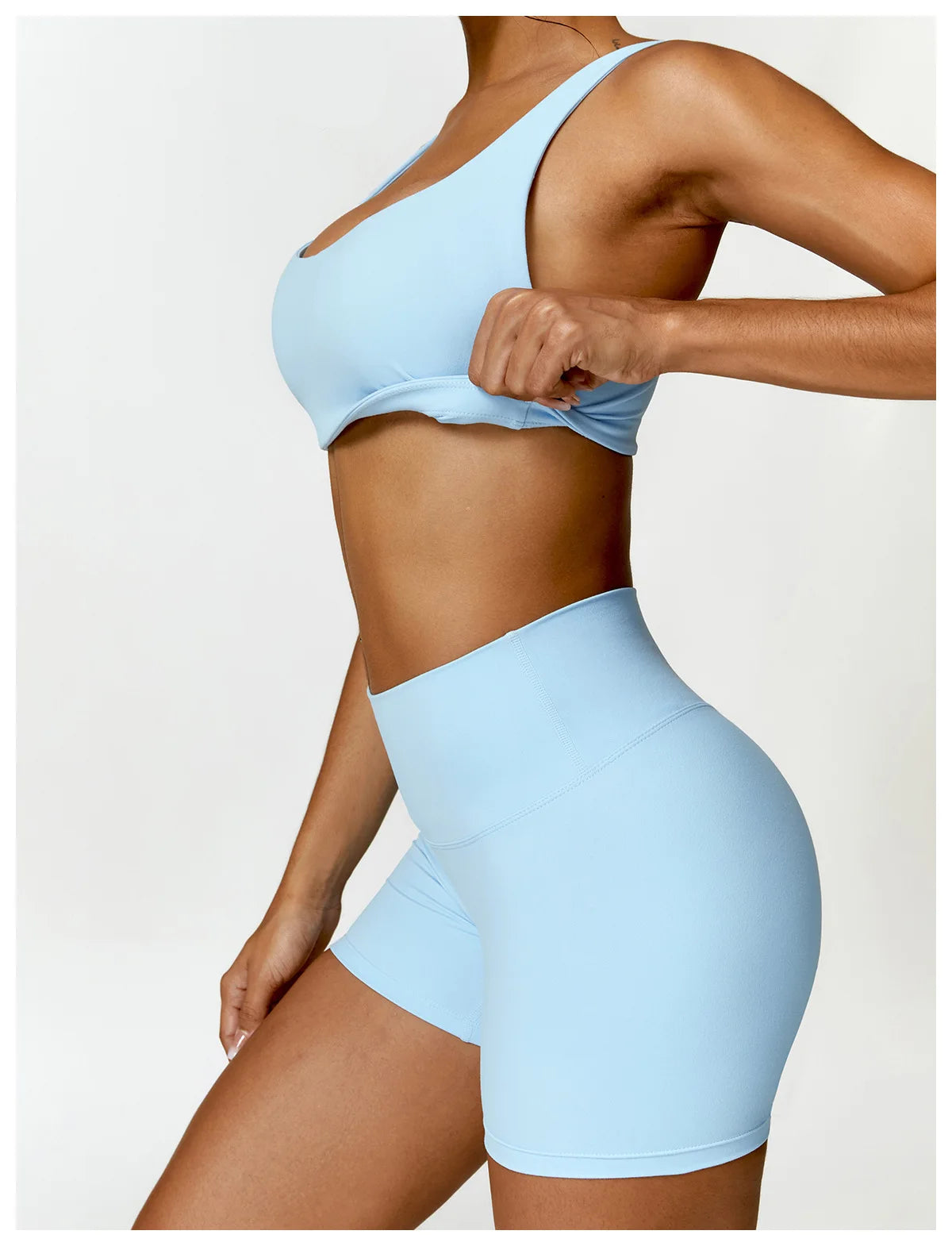 Long Sleeve Crop Top & High-Waist Leggings
