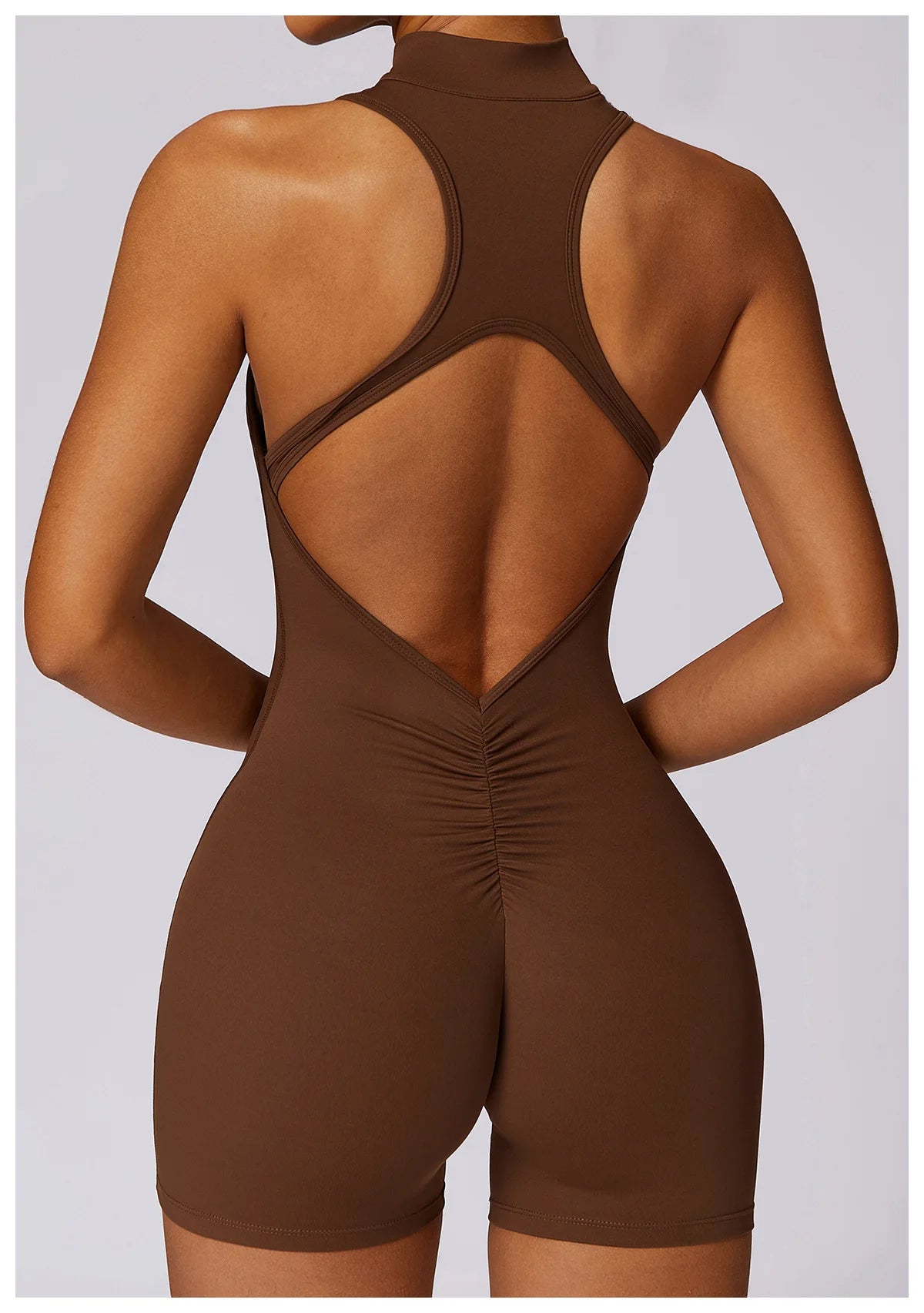 Scrunch Sporty Short Jumpsuit with Bar Suit