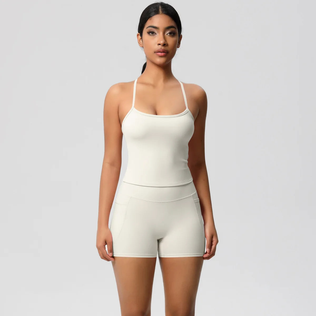 Quick Drying Brushed Sling Yoga Shorts