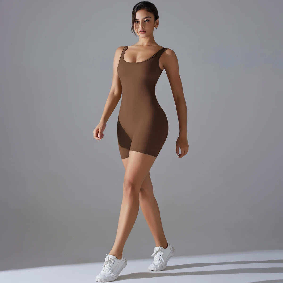 Hip Lift One-piece Backless Workout Jumpsuit Yoga Set