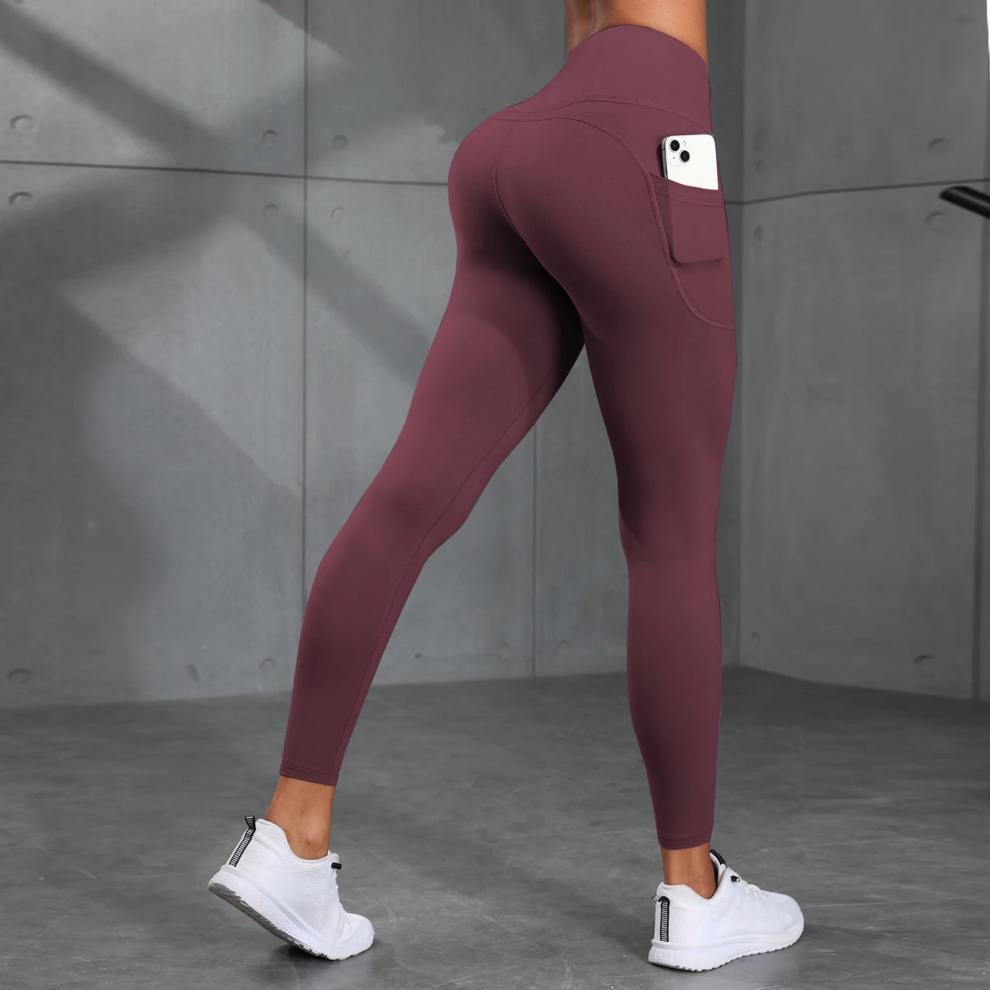 High-Waisted Yoga Pants with Pockets