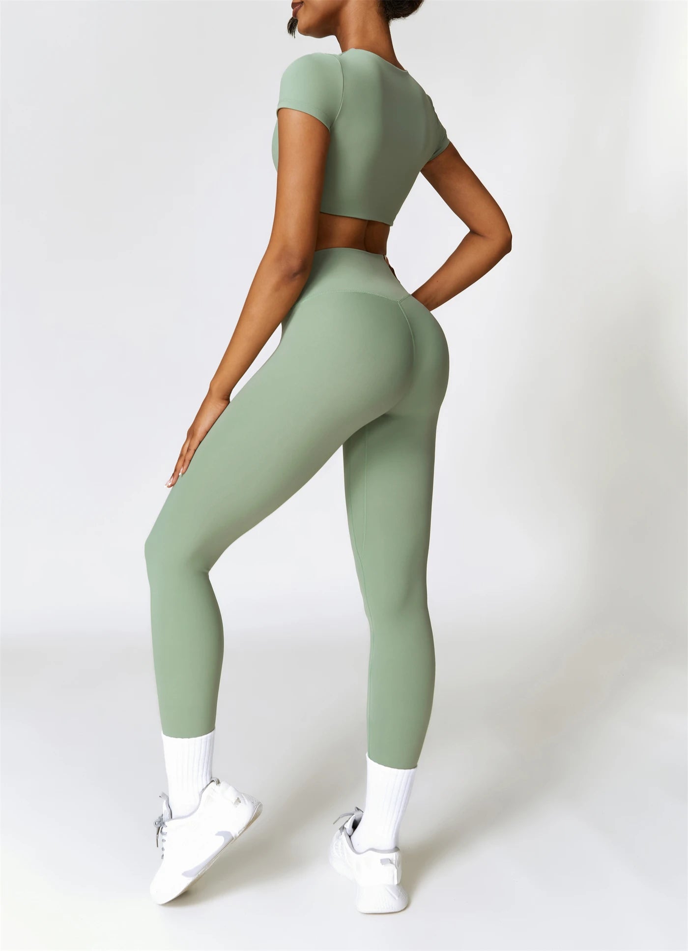High Waist Seamless Gym Set