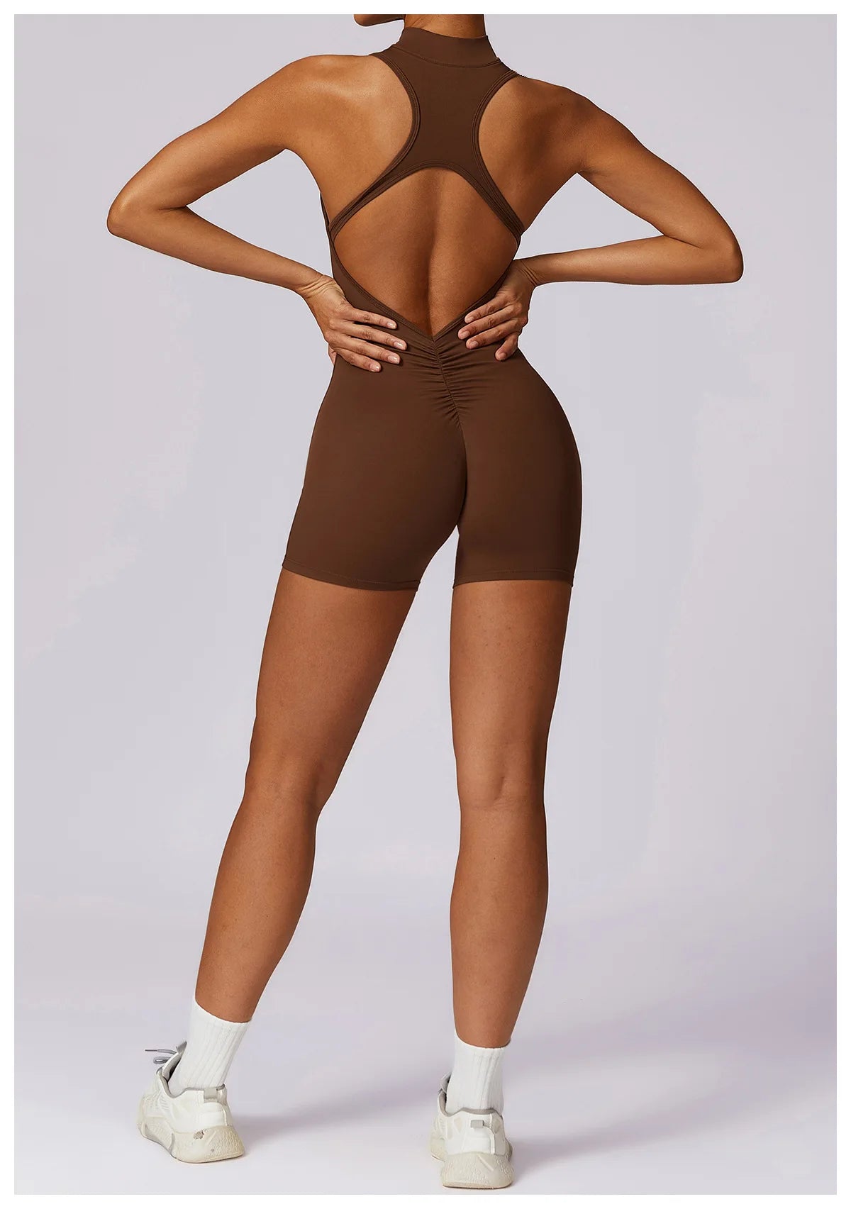 Scrunch Sporty Short Jumpsuit with Bar Suit