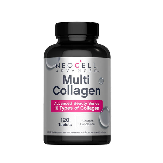 NeoCell Advanced Multi Collagen Peptides 10 Types of Collagen | Skin, Hair and Nails