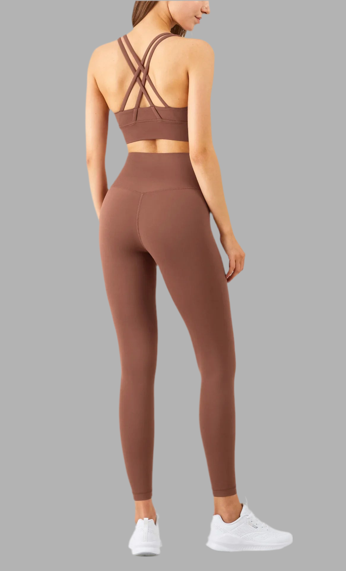 Cross-Back Sports Bra & High-Waist Leggings