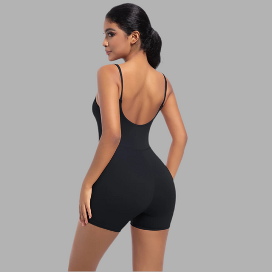 Seamless Jumpsuit Romper Backless Set