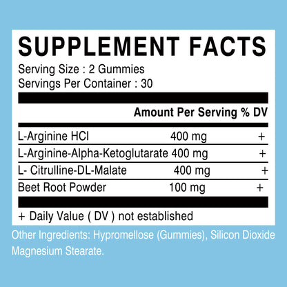 L-Arginine Gummies for Energy and Muscle Support