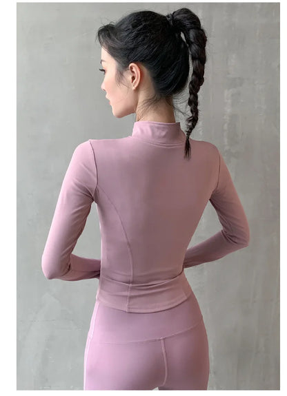 Women Sport Zipper Yoga Jacket