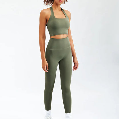 Zipper Long Sleeve Yoga Set