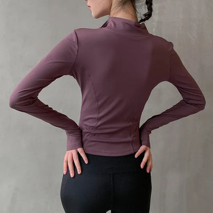 Women Sport Zipper Yoga Jacket