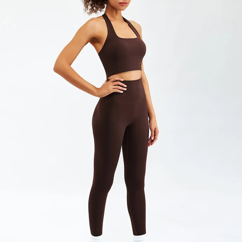 Zipper Long Sleeve Yoga Set