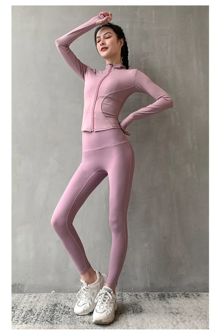Women Sport Zipper Yoga Jacket