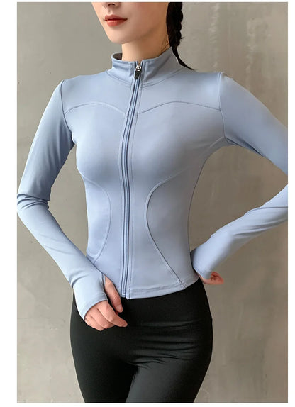 Women Sport Zipper Yoga Jacket