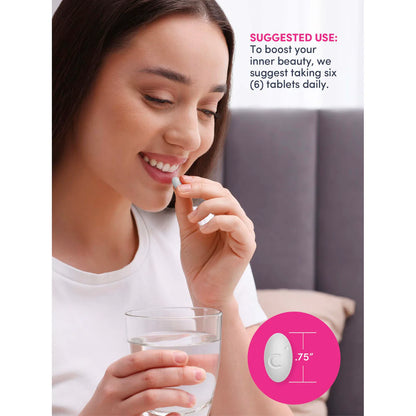 Grassfed Collagen Peptides + C & Biotin, 270 Caplets