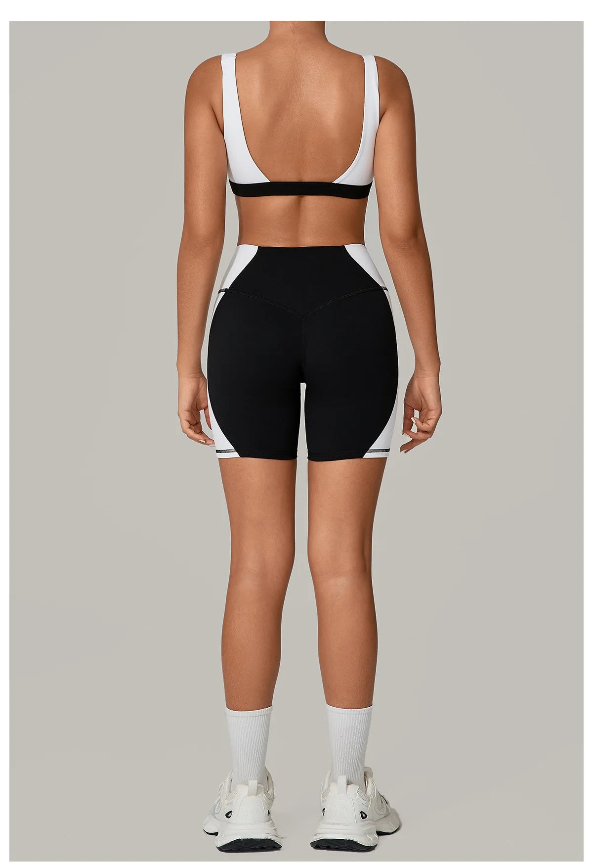 Women's Spliced Sports High Waist Yoga Set