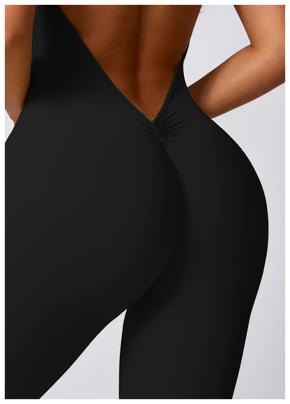 Backless Quick-Dry Yoga Jumpsuit