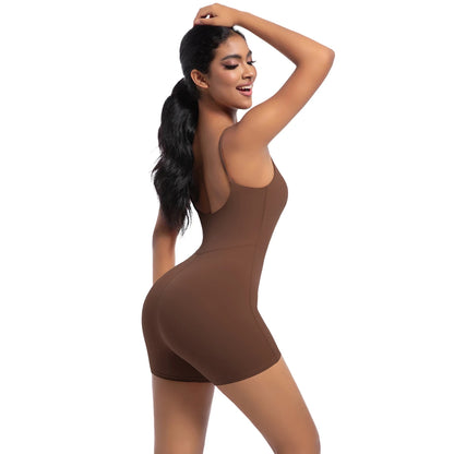 Seamless Jumpsuit Romper Backless Set