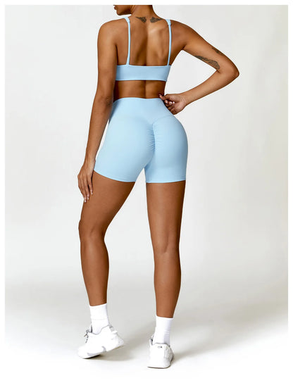 Long Sleeve Crop Top & High-Waist Leggings