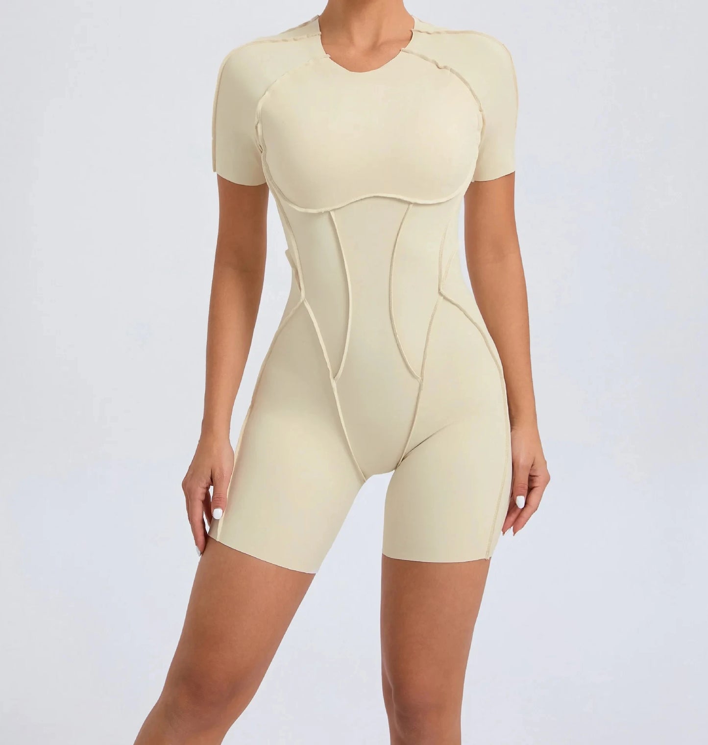 Athletic Wear Padding One-Piece Women Gym Jumpsuit