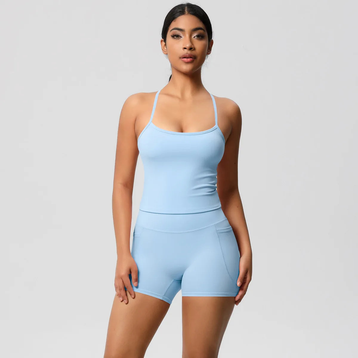 Quick Drying Brushed Sling Yoga Shorts