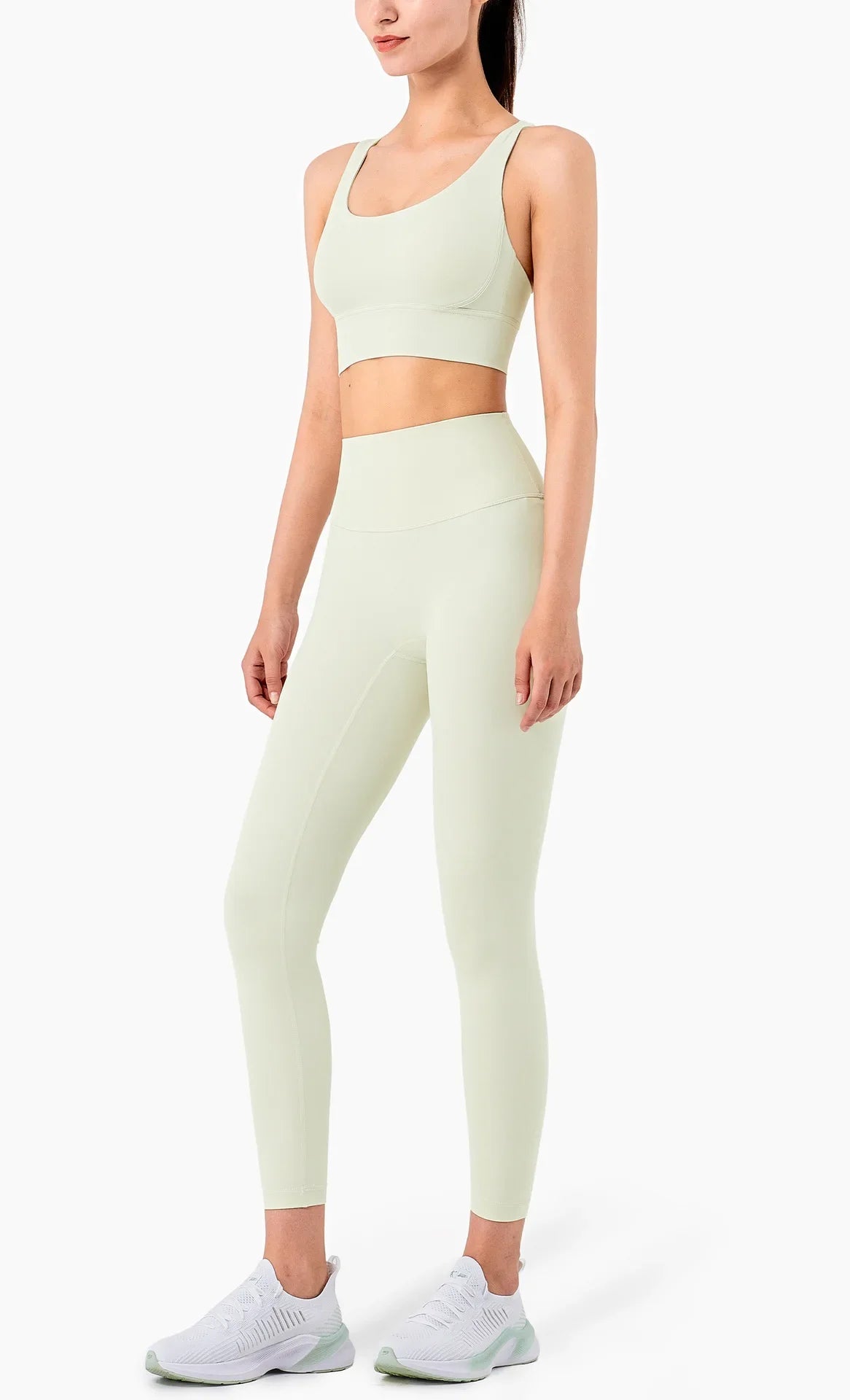 Cross-Back Sports Bra & High-Waist Leggings