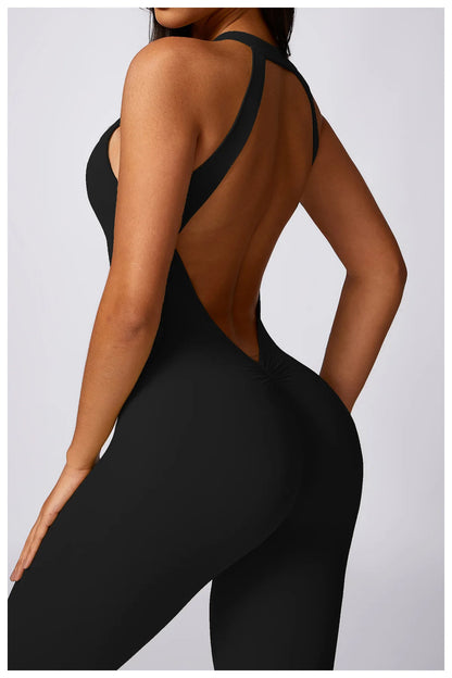 Backless Quick-Dry Yoga Jumpsuit