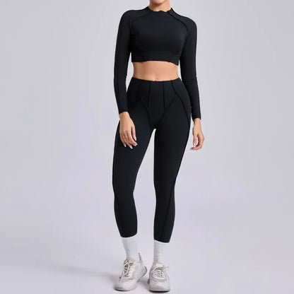 High Waist Skinny Breathable Seamless Yoga Set
