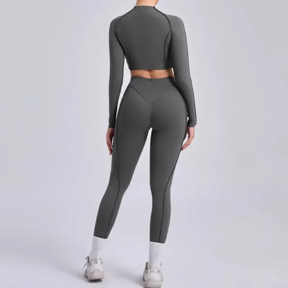 High Waist Skinny Breathable Seamless Yoga Set