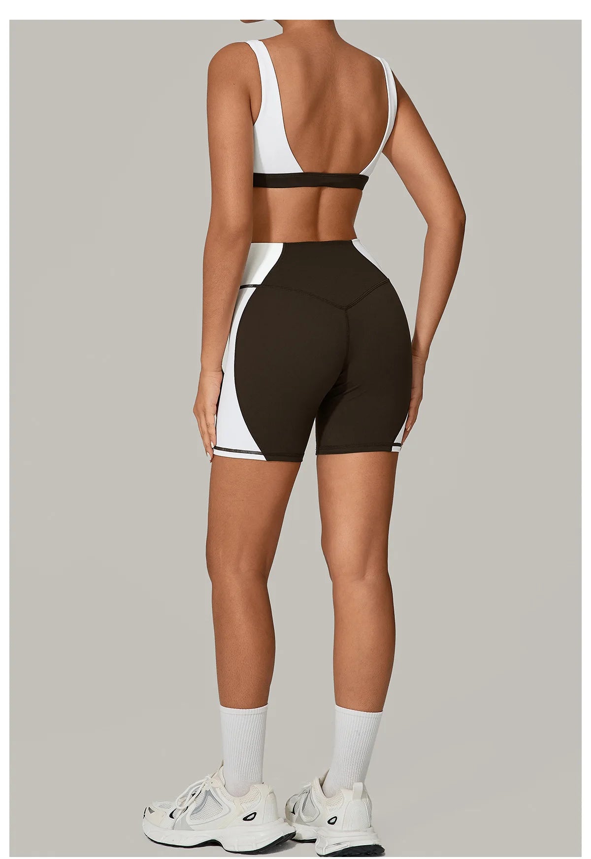 Women's Spliced Sports High Waist Yoga Set