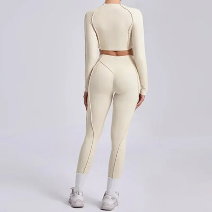 High Waist Skinny Breathable Seamless Yoga Set