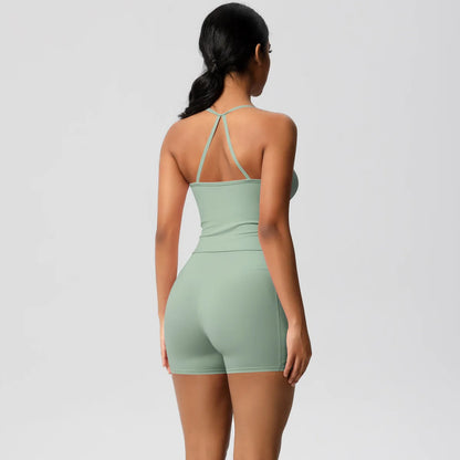 Quick Drying Brushed Sling Yoga Shorts